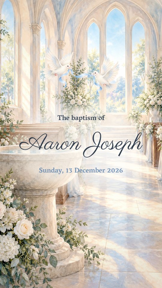 Baptism invitation