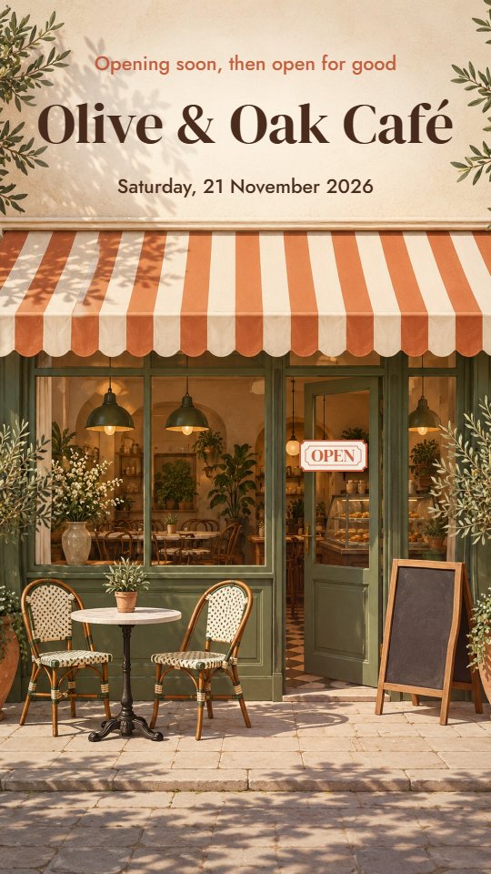 Café Opening invitation