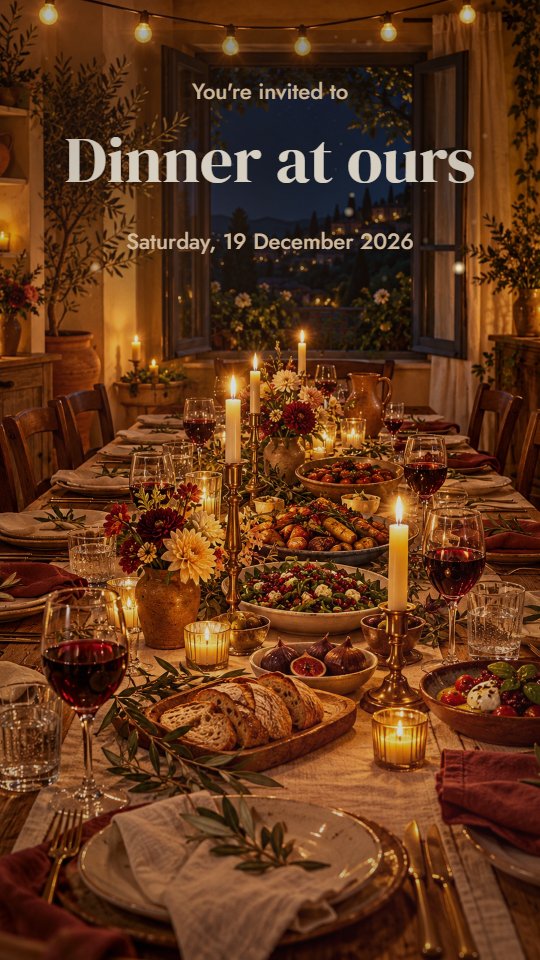 Dinner Party invitation